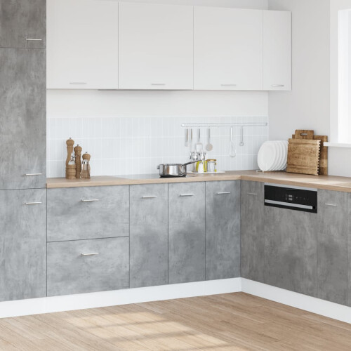 VidaXL vidaXL Sink Bottom Cabinet Kitchen Cabinet Unit Concrete Grey Engineered Wood 2