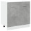 VidaXL vidaXL Sink Bottom Cabinet Kitchen Cabinet Unit Concrete Grey Engineered Wood 1