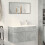 VidaXL vidaXL Bathroom Sink Cabinet Storage Cupboard Concrete Grey Engineered Wood 3