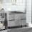 VidaXL vidaXL Sink Cabinet Vanity Unit Storage Cupboard Concrete Grey Engineered Wood 3