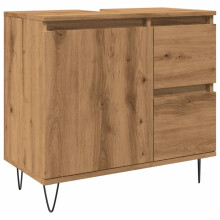 vidaXL Sink Cabinet Vanity Unit Storage Cupboard Artisan Oak Engineered Wood