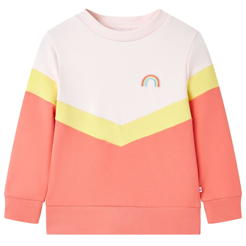 Kids' Sweatshirt Children's Long Sleeves Pullover Clothes Top Soft Pink 116