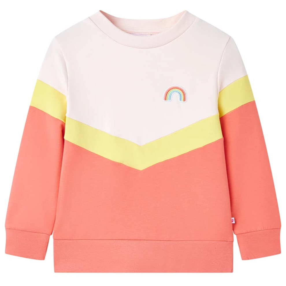 Kids' Sweatshirt Children's Long Sleeves Pullover Clothes Top Soft Pink 140