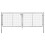 VidaXL vidaXL Gartentor verzinkter Stahl 306x75 cm Silber 1