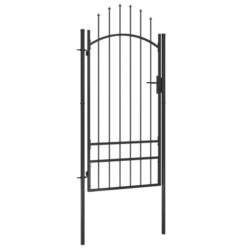 VidaXL vidaXL Gartentor Woerden Stahl 1x2 m Schwarz 1