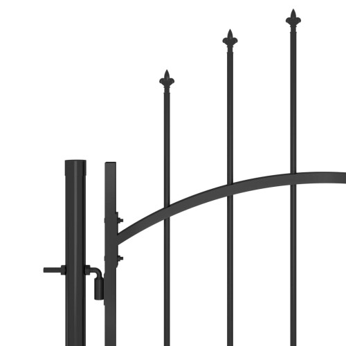 VidaXL vidaXL Gartentor Woerden Stahl 1x2 m Schwarz 2
