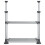 VidaXL vidaXL Kitchen Shelf Adjustable Height Storage Rack Microwave Shelf Aluminium 3