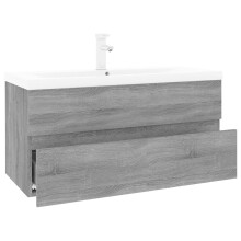 vidaXL Sink Cabinet with Built-in Basin Grey Sonoma Engineered Wood Sink Unit