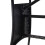 VidaXL vidaXL Garden Table Outdoor Dining Table Patio Coffee Table Black Poly Rattan 5