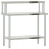 VidaXL vidaXL Kitchen Work Table with Overshelf Prep Catering Table Stainless Steel 2