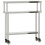 VidaXL vidaXL Kitchen Work Table with Overshelf Prep Catering Table Stainless Steel 1