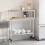 VidaXL vidaXL Kitchen Work Table with Overshelf Prep Catering Table Stainless Steel 3