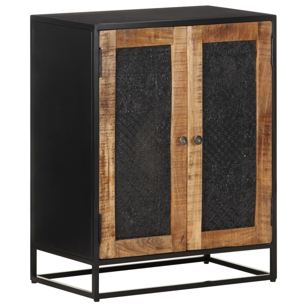 Vidaxl Rough Mango Wood Sideboard Storage Cabinet Cupboard Buffet Bedroom