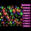 VidaXL vidaXL LED Curtain Icicle Lights 10m 400 LED Colourful 8 Function Fairy Light 4