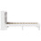 VidaXL vidaXL Bed Frame without Mattress Bed Base White 90x200 cm Solid Wood Pine 7
