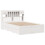 VidaXL vidaXL Bookcase Bed without Mattress Bed White 140x200 cm Solid Wood Pine 3