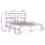 VidaXL vidaXL Bookcase Bed without Mattress Bed White 140x200 cm Solid Wood Pine 4