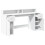 VidaXL vidaXL Desk with LED Lights Writing Table Working Table White Engineered Wood 9