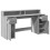 VidaXL vidaXL Desk with LED Lights Writing Working Table Grey Sonoma Engineered Wood 9