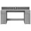 VidaXL vidaXL Desk with LED Lights Writing Working Table Grey Sonoma Engineered Wood 6