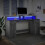 VidaXL vidaXL Desk with LED Lights Writing Working Table Grey Sonoma Engineered Wood 5
