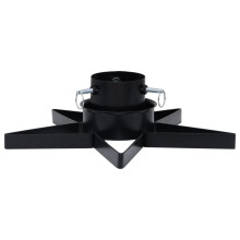 vidaXL Christmas Tree Stand Black Xmas Traditional Tree Holder Stand Plastic