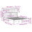 VidaXL vidaXL Bookcase Bed without Mattress Bed Base White 140x190cm Solid Wood Pine 4