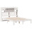 VidaXL vidaXL Bookcase Bed without Mattress Bed Base White 160x200cm Solid Wood Pine 3