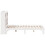 VidaXL vidaXL Bookcase Bed without Mattress Bed Base White 160x200cm Solid Wood Pine 5