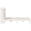 VidaXL vidaXL Bookcase Bed without Mattress Bed Base White 150x200cm Solid Wood Pine 5