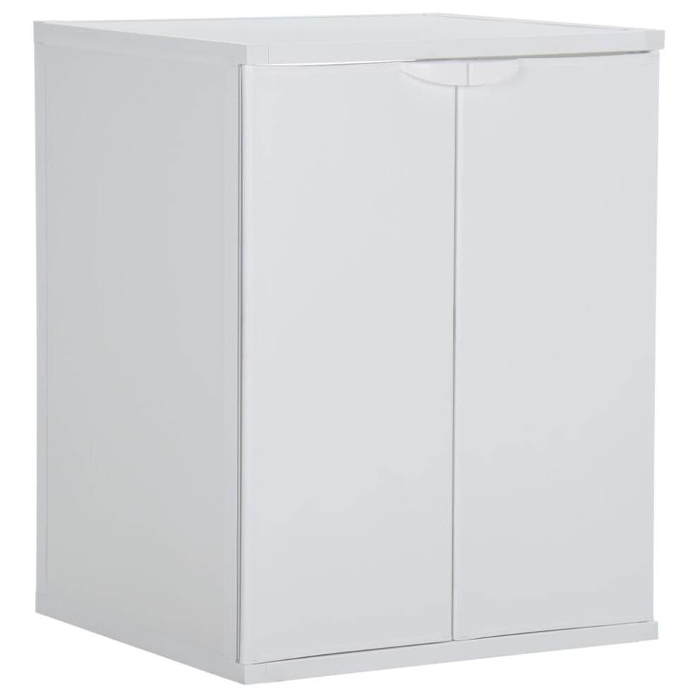 vidaXL Washing Machine Cabinet White PVC Bathroom Laundry Room Dryer Cupboard