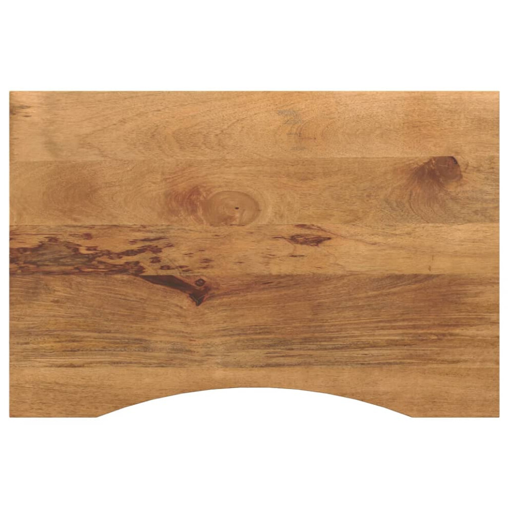 Vidaxl Desk Top With Curve Replacement Dining Table Top Solid Wood Rough Mango