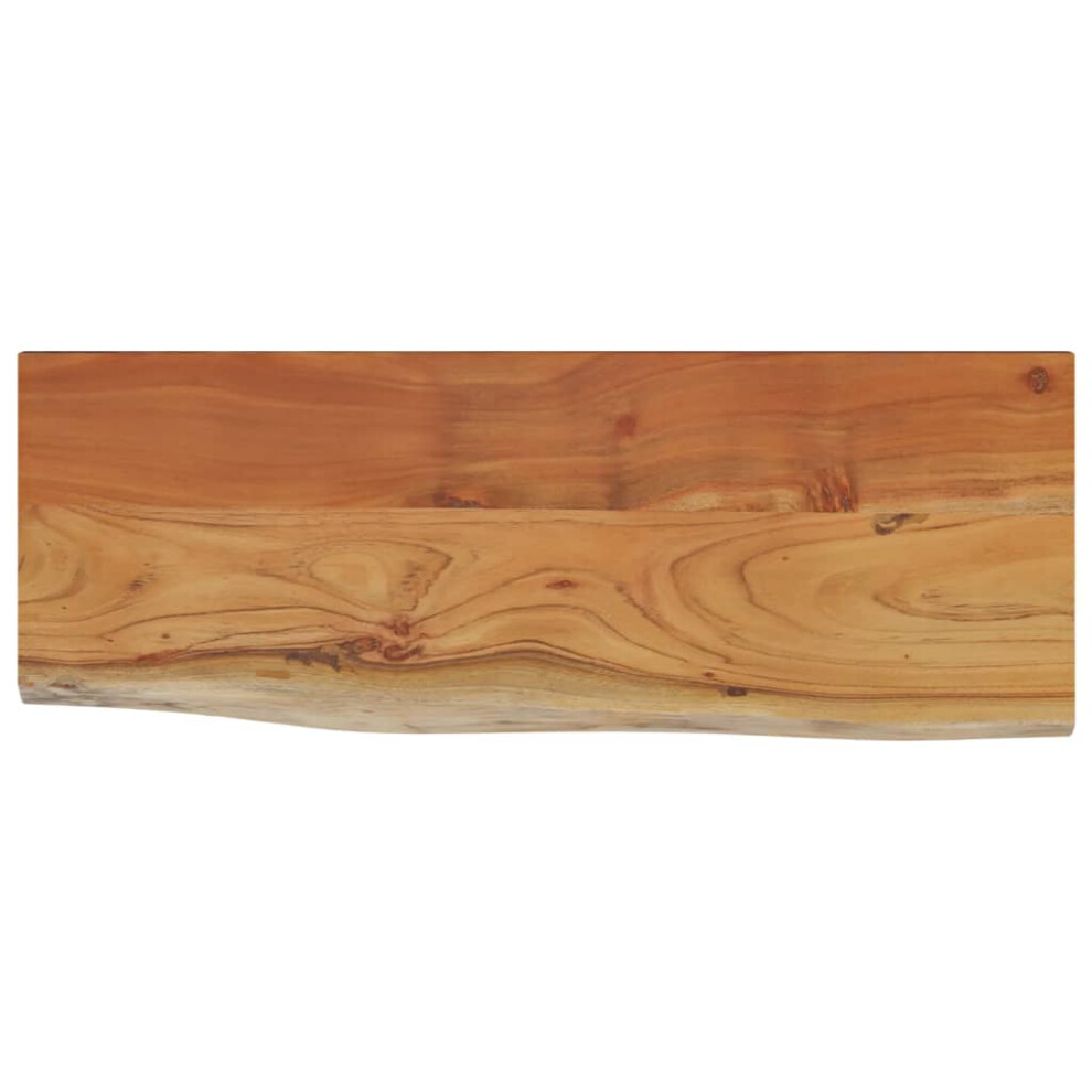 Vidaxl Wall Shelf Floating Shelf Rack Rectangular Solid Wood Acacia Live Edge