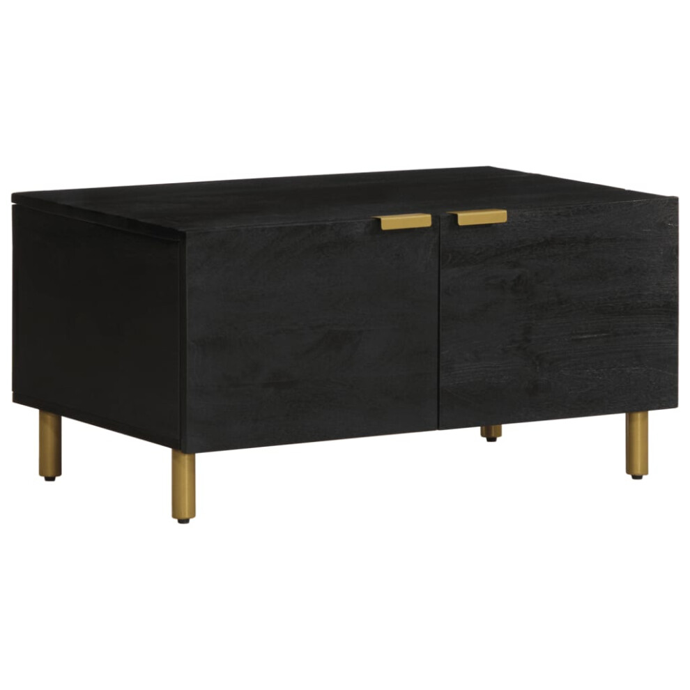 vidaXL Coffee Table Hallway End Table Accent Side Table Black Engineered Wood