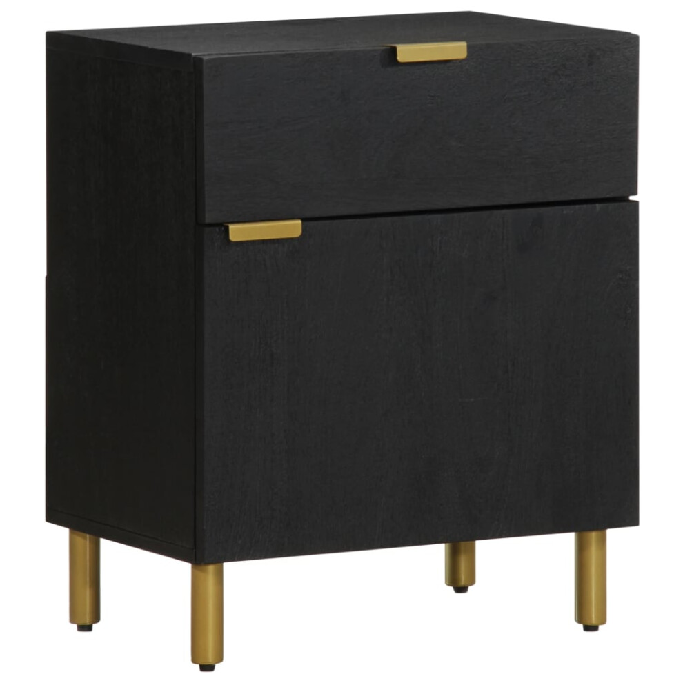 vidaXL Bedside Cabinet Nightstand Bed Table Bed Cabinet Black Engineered Wood