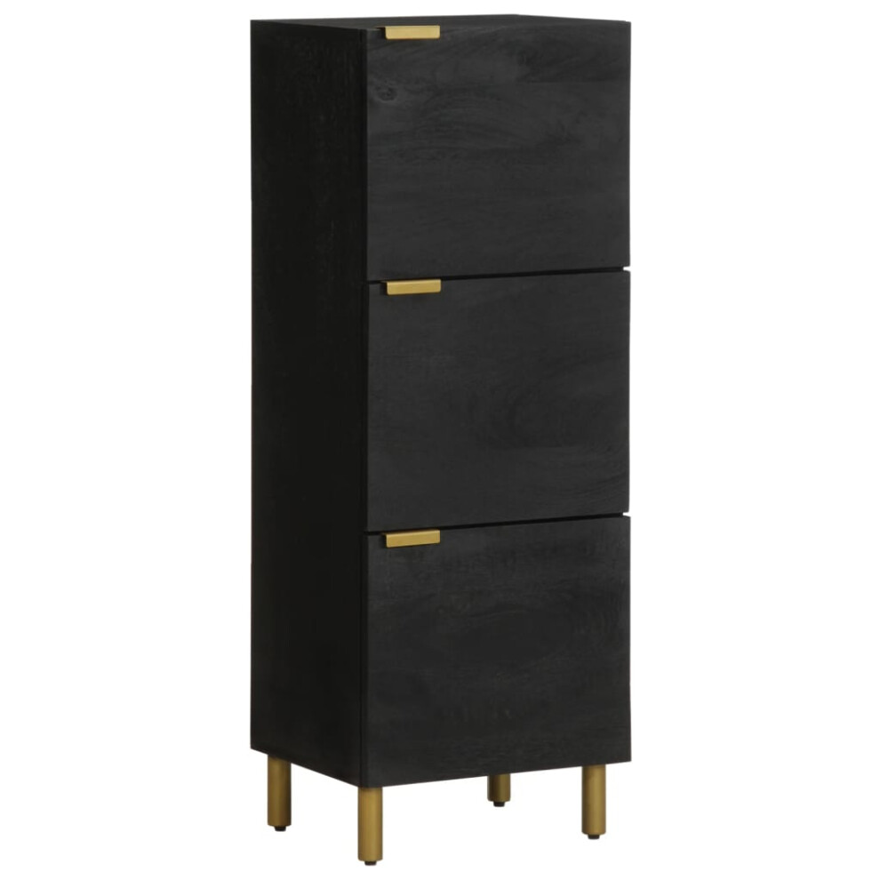 vidaXL Highboard Sideboard Storage Cabinet Cupboard Black Engineered Wood