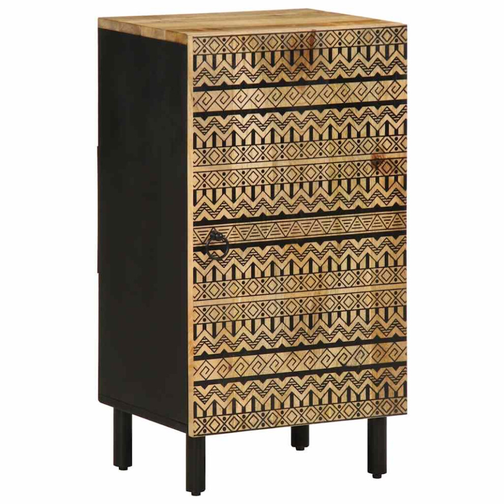 vidaXL Sideboard Cupboard Storage Cabinet Highboard Solid Rough Wood Mango