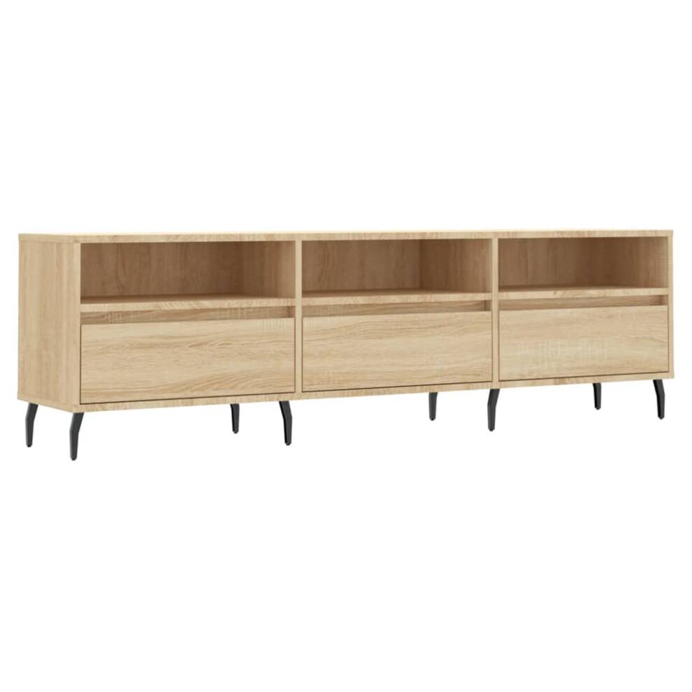 Vidaxl Tv Cabinet Tv Unit Media Cabinet Tv Stand Sonoma Oak Engineered Wood