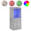 VidaXL vidaXL Sideboard with LED Lights Cupboard Highboard Side Cabinet Concrete Grey 1