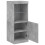 VidaXL vidaXL Sideboard with LED Lights Cupboard Highboard Side Cabinet Concrete Grey 7
