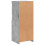 VidaXL vidaXL Sideboard with LED Lights Cupboard Highboard Side Cabinet Concrete Grey 9