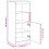 VidaXL vidaXL Sideboard with LED Lights Cupboard Highboard Side Cabinet Concrete Grey 4