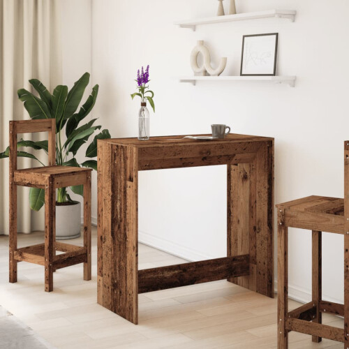 VidaXL vidaXL Bar Table Kitchen Counter Table Bistro Table Old Wood Engineered Wood 2