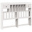 VidaXL vidaXL Headboard with Storage Bedroom Bed Header White 150 cm Solid Wood Pine 1