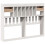 VidaXL vidaXL Headboard with Storage Bedroom Bed Header White 150 cm Solid Wood Pine 6