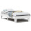 VidaXL vidaXL Bed Frame without Mattress Bed Base White 100x200 cm Solid Wood Pine 2