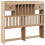 VidaXL vidaXL Headboard with Storage Bed Headboard Bed Header 135 cm Solid Wood Pine 1