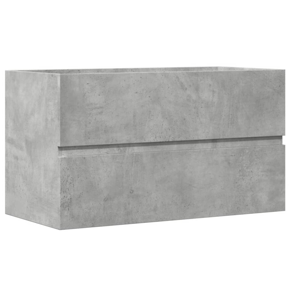 vidaXL Bathroom Hanging Cabinet Wall Cabinet Concrete Grey Engineered Wood