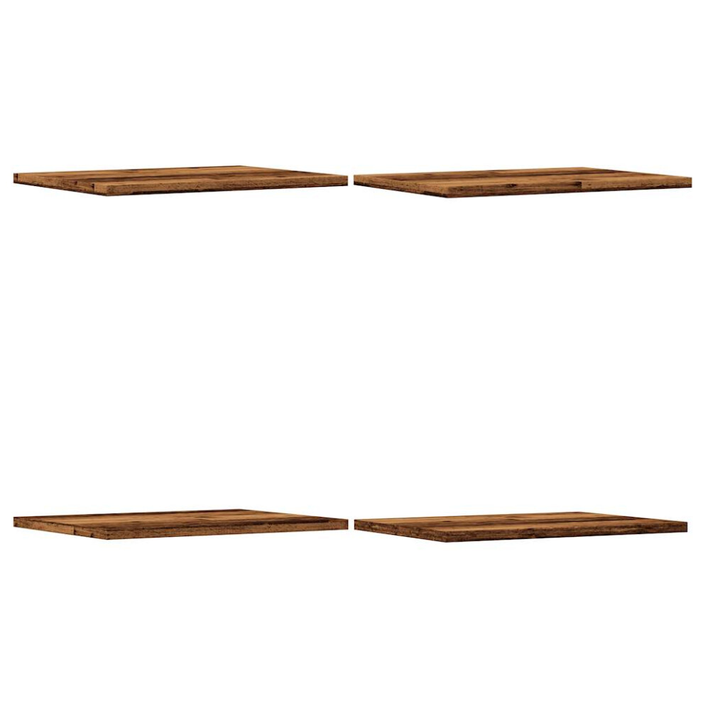 Vidaxl Bookshelf Boards Floating Shelves Set 4 Pcs Old Wood Engineered Wood
