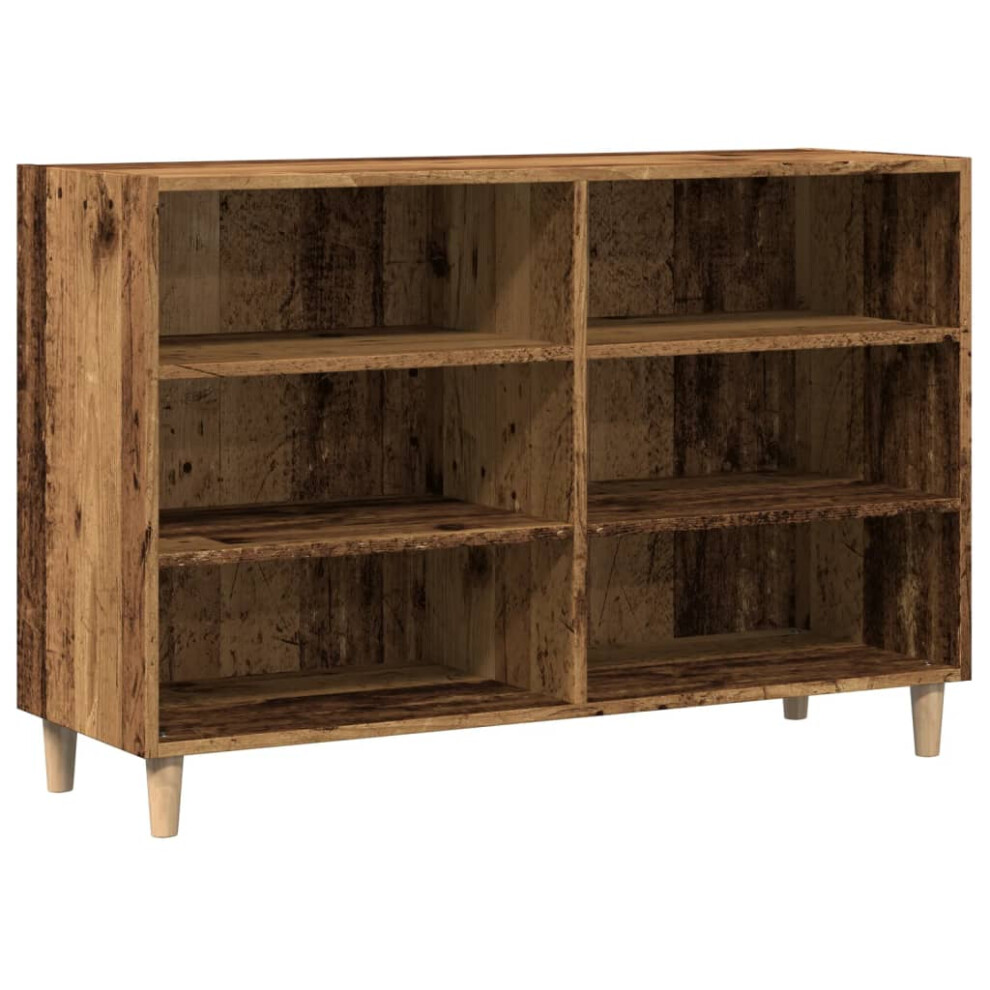Vidaxl Sideboard Side Cabinet Cupboard Highboard Old Wood Engineered Wood